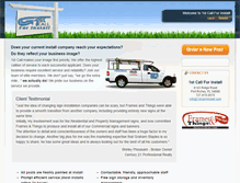 Tablet Screenshot of 1stcall4install.com
